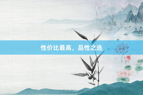 性价比最高，品性之选